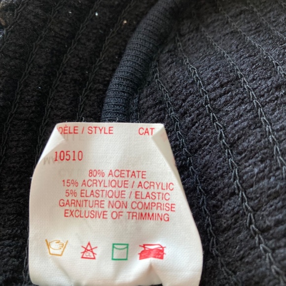 1970s Black Sequin Disco Top, Size S/M - Picture 7 of 7